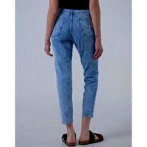 Betro Simone Jeans High Rise Straight Boho Mom Ankle Button Fly Sz 24 #BWDAT103